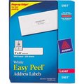Avery Avery® Easy Peel Laser Address Labels, 1 x 4, White, 5000/Box 5961